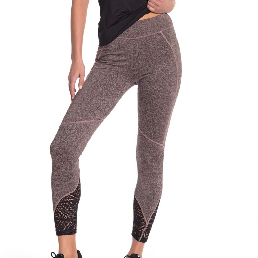 Sam Edelman High Waisted Melange Lace Legging- XS